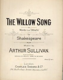 The Willow Song - With Words from Shakespeare's Orthello