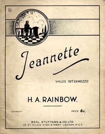 Jeannette - Valse intermezzo - For Piano Solo
