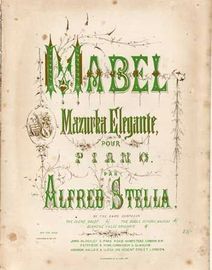 Mabel - Mazurka elegante for piano solo
