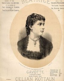 Beatrice - Gavotte pour Piano - Played at the inventions exhibition by the bads of the Grenadier guards and the Coldstream guards and at the Holborn R