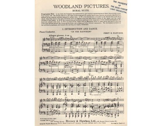 1 | 'Woodland Pictures' - Rural Suite - (Hawkes Concert Edition)