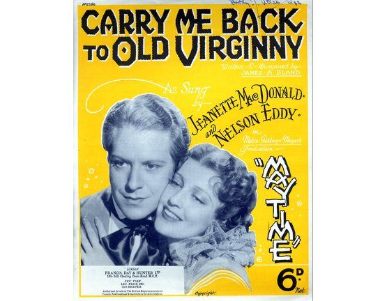 10084 | Carry me back to old Virginny - Song featuring Jeanette Mac Donald and Nelson Eddy in 'May Time'