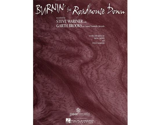 10141 | Burnin' the Roadhouse Down - Recorded by Steve Warner with Garth Brooks - Piano - Vocal - Guitar