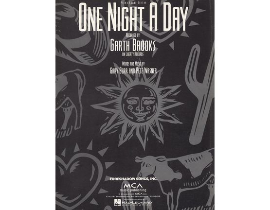10141 | One Night A Day - Recorded by Garth Brooks - Piano - Vocal - Guitar
