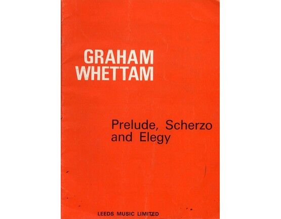 10203 | Graham Whettam - Prelude, Scherzo and Elegy - For Piano - Signed Copy & Includes Newspaper Cutting