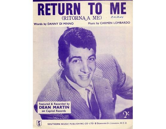 103 | Return to me - Dean Martin