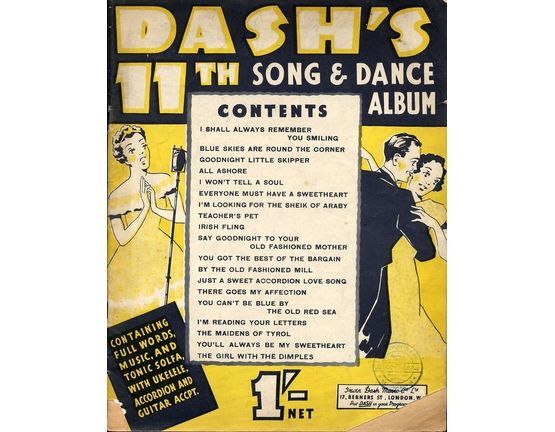 104 | Dash's 11th Song & Dance Album - Containing Full Words, Music and Tonic Sol-Fa