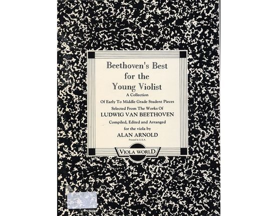 10670 | Beethoven's Best for the Young Violist - A collection of early to middle grade student pieces selected from the works of Ludwig van Beethoven