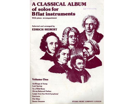 10890 | A Classical Album of Solos for B flat Instruments (with piano accompaniment) - Volume One