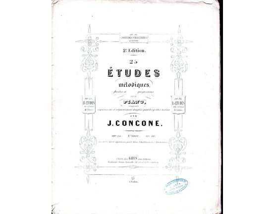 10987 | 25 Etudes Melodiques - Easy and Progressive for Small Hands - For Piano