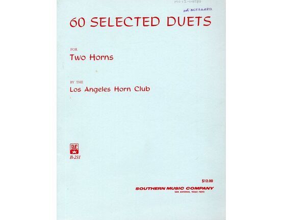 11111 | 60 Selected Duets - For Two Horns - B. 231