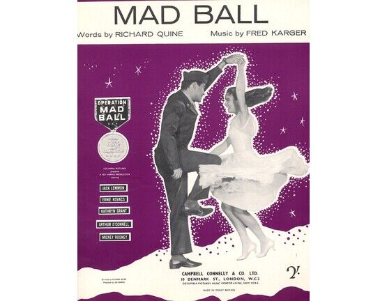 11173 | Mad Ball - Song from the Columbia Picture "Operation Mad Ball"