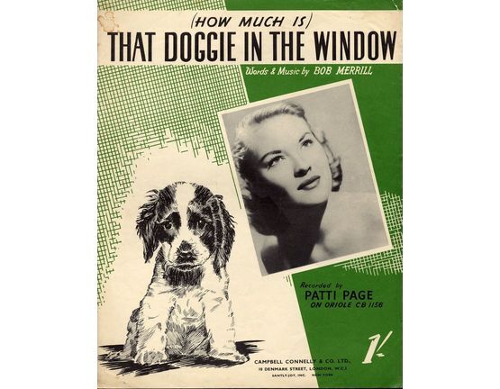 11174 | How Much is That Doggie in the Window -  Song - As performed by Harry Leader, The Stargazers, The Beverley Sisters, Ken Mackintosh, The Keynotes, John Slater,