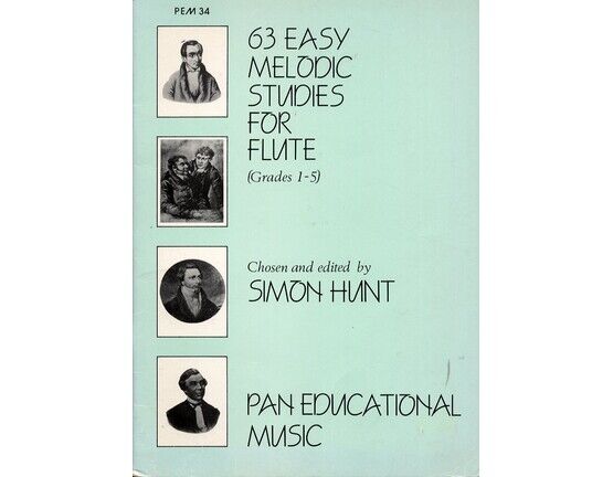 11377 | 63 Easy Melodic Studies for Flute - Grades 1 to 5