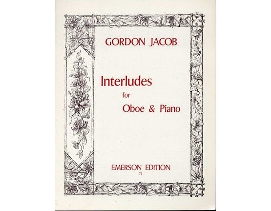 11413 | Jacob - Interludes for Oboe & Piano