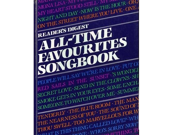 11484 | Reader's Digest All Time Favourites Song Book - For Voice & Piano with Guitar Tab