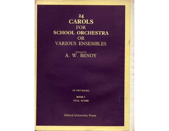 11556 | 24 Carols for School Orchestra or Various Ensembles in Two Books - Book 1