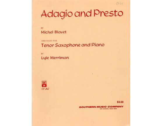 11692 | Adagio and Presto - For Tenor Saxophone and Piano