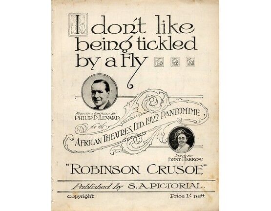 11826 | I Don't Like Being Tickled by a Fly - Song Fox Trot - from "Robinson Crusoe" - Featuring Philip D. Levard and Bert Harrow