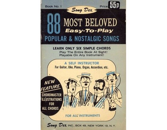 11851 | 88 Most Beloved Easy to Play Popular & Nostalgic Songs - A Self Instructor for All Instruments - Book 1