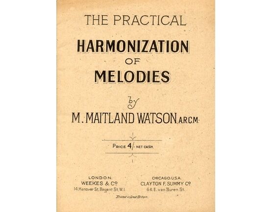 12023 | The Practical Harmonization of Melodies
