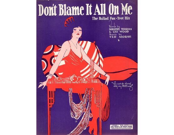 12137 | Don't Blame it all on me - The Ballad Fox Trot Hit - "You Can't go Wrong with any Feist Song"