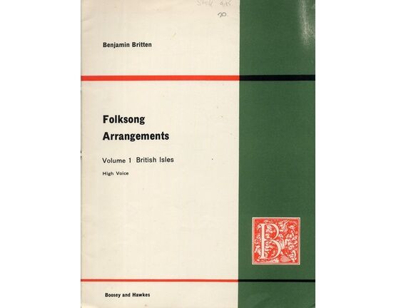12151 | Britten - Folksong Arrangements (High Voice) - British Isles (Volume 1)