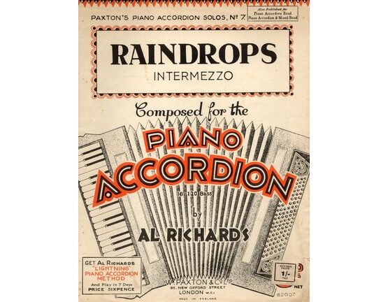 122 | Raindrops, intermezzo for accordion