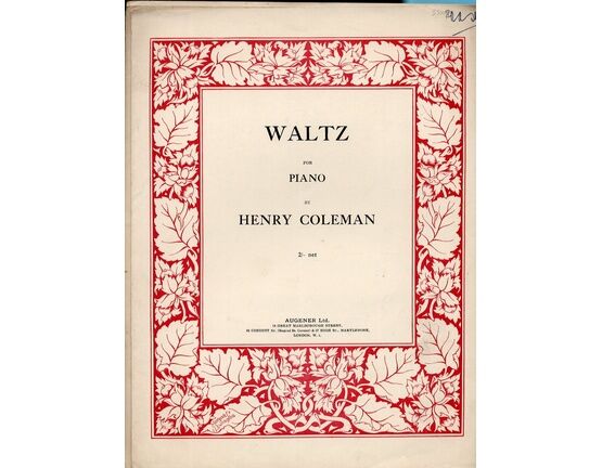 12395 | Coleman - Waltz - For Piano