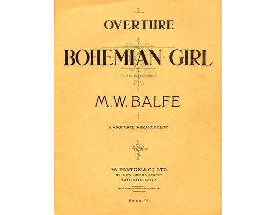 126 | Bohemian Girl - Overture for piano solo