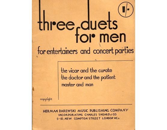 128 | Three Duets for Men for Entertainers and Concert Parties