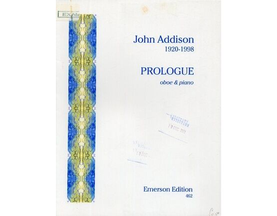 13023 | Addison - Prologue - For Oboe and Piano