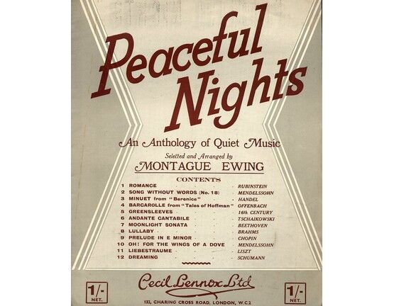131 | Peaceful Nights - An anthology of quiet music, selected and arranged by Montague Ewing