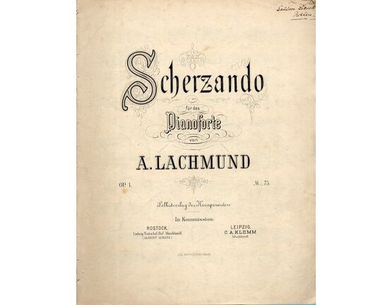13136 | Lachmund - Scherzando for Piano - Op. 1