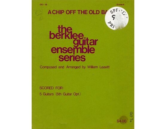 13205 | A Chip Off The Old Bach - Scored for 5 Guitars - Grade 3