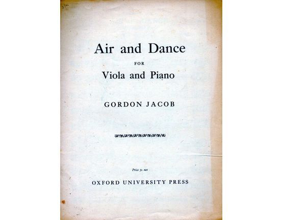 139 | Air and Dance - For Viola and Piano - With Seperate Viola Score