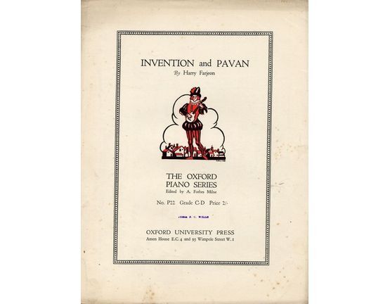 139 | Invention and Pavan - The Oxford Paino Series - No. P22 Grade C-D