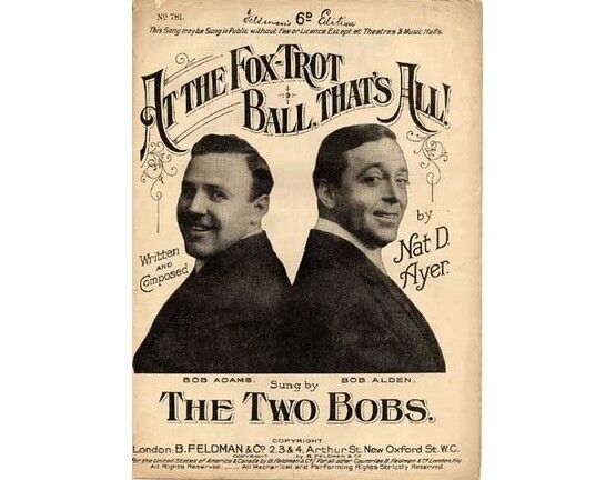 1420 | At the Fox Trot Ball Thats All - Sung by the Two Bobs