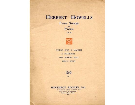 176 | Herbert Howells - Four Songs with Piano - Op. 22