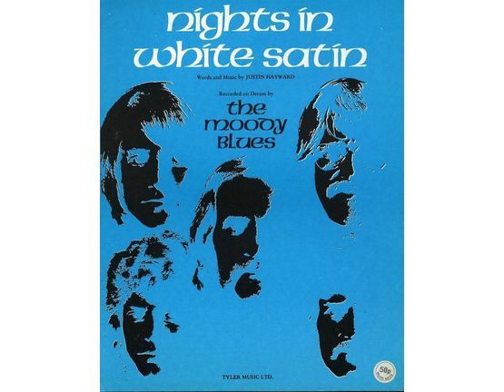 1782 | Nights in White Satin - Recorded on Deram by The Moody Blues - For Piano and Voice with Chord symbols