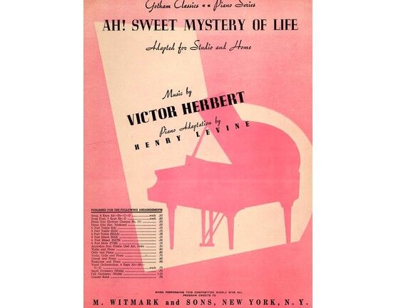 19 | Ah! Sweet Mystery of Life - Gotham Classics Piano Series adapted for studio and home