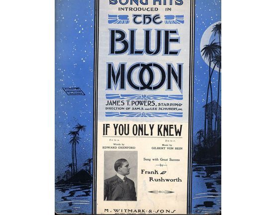 19 | If You Only Knew! - Sung by Frank Rushworth - From "The Blue Moon"