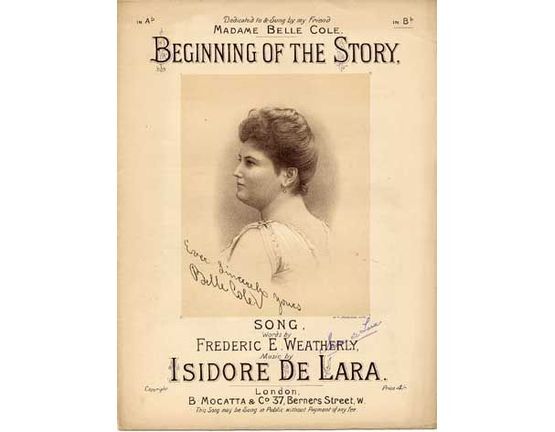2021 | Beginning of the Story, dedicated to Madame Belle Cole,