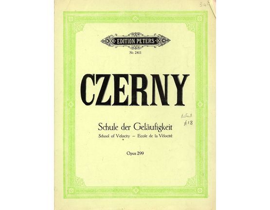 233 | Czerny Schule der Gelaufigkeit/SChool of Velocity - Op. 299 - Edition Peters No. 2411