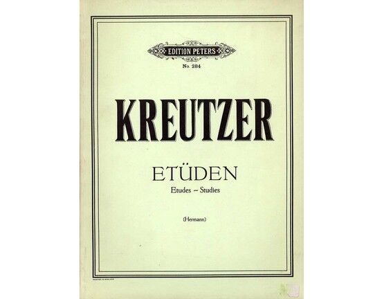 233 | Kreutzer - 42 Studies for Solo Violin - Edition Peters No. 284