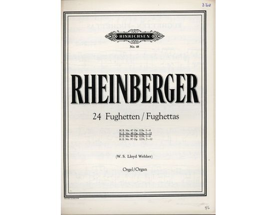 245 | 24 Fuhetten/Fughettas - Op. 123a, No.'s 7-12 - Hinrichsen Edition No. 48