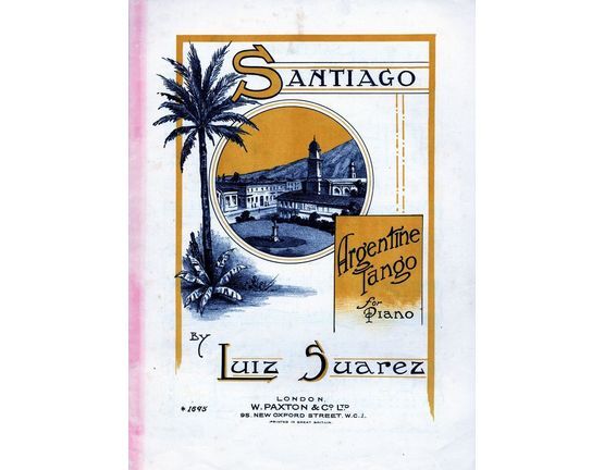 3108 | Santiago, Argentine tango for Piano Solo