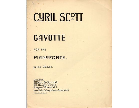 3122 | Gavotte  - for the Pianoforte