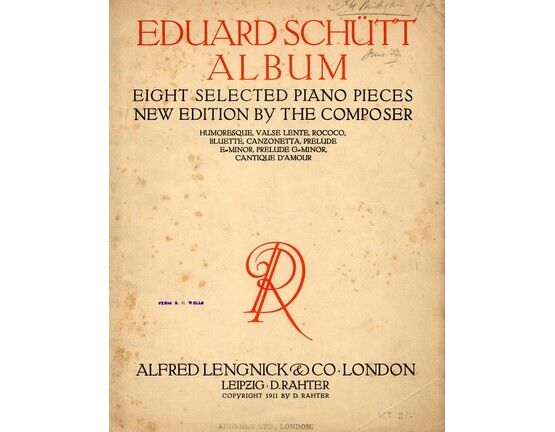 327 | Eduard Schutt Album - Eight selected piano pieces