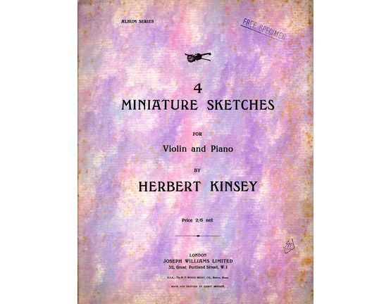 3305 | 4 Miniature Sketches for Violin and Piano